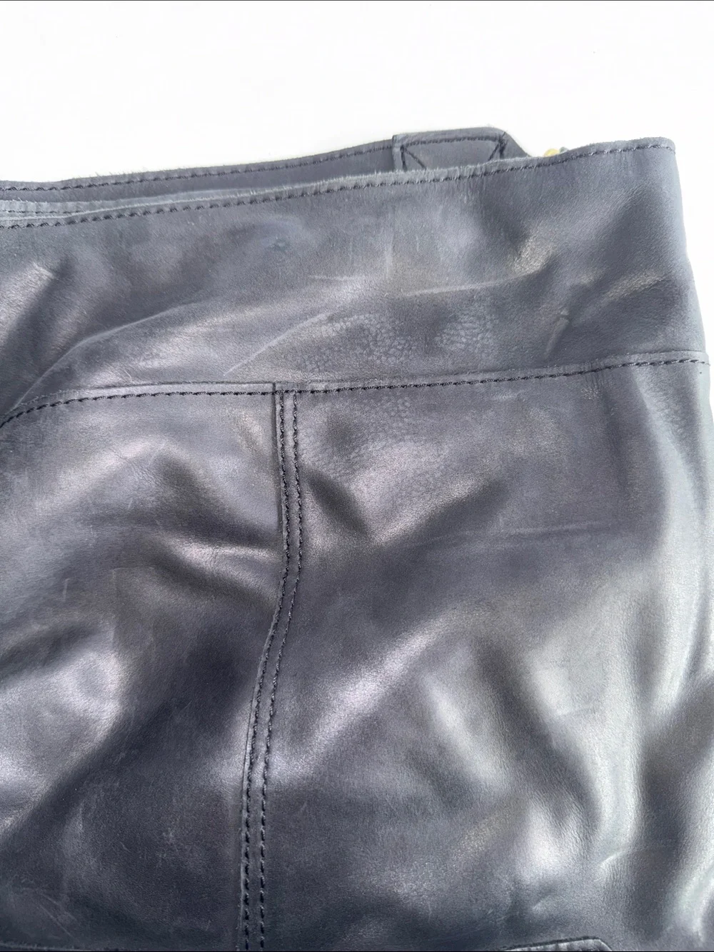 Artisan Ny Black Leather Hobo with Gold Stud Accents